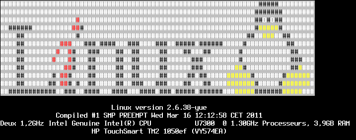 bannière Linux obtenue avec linux_logo
