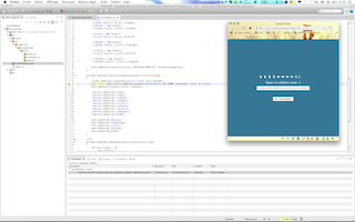 Capture d'écran pour le code konami