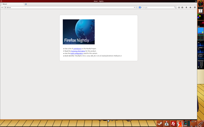 Firefox 31 ouvert, avec une page vide, non configuré